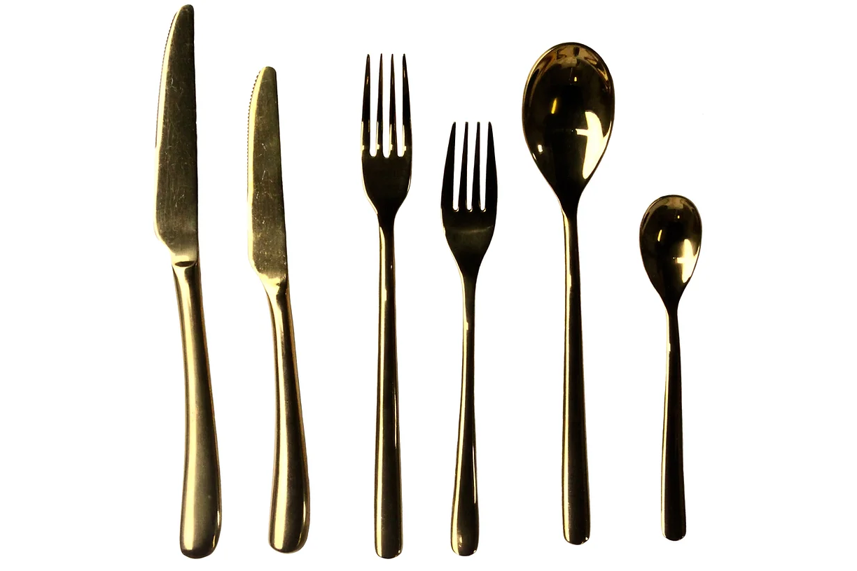 Gold Cutlery Set 1 Gold Cutlery Set
