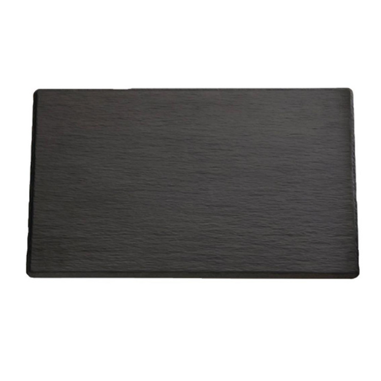 Melamine Black Slate Plate 32.5x17.5 1 Melamine Black Slate Plate 32.5x17.5